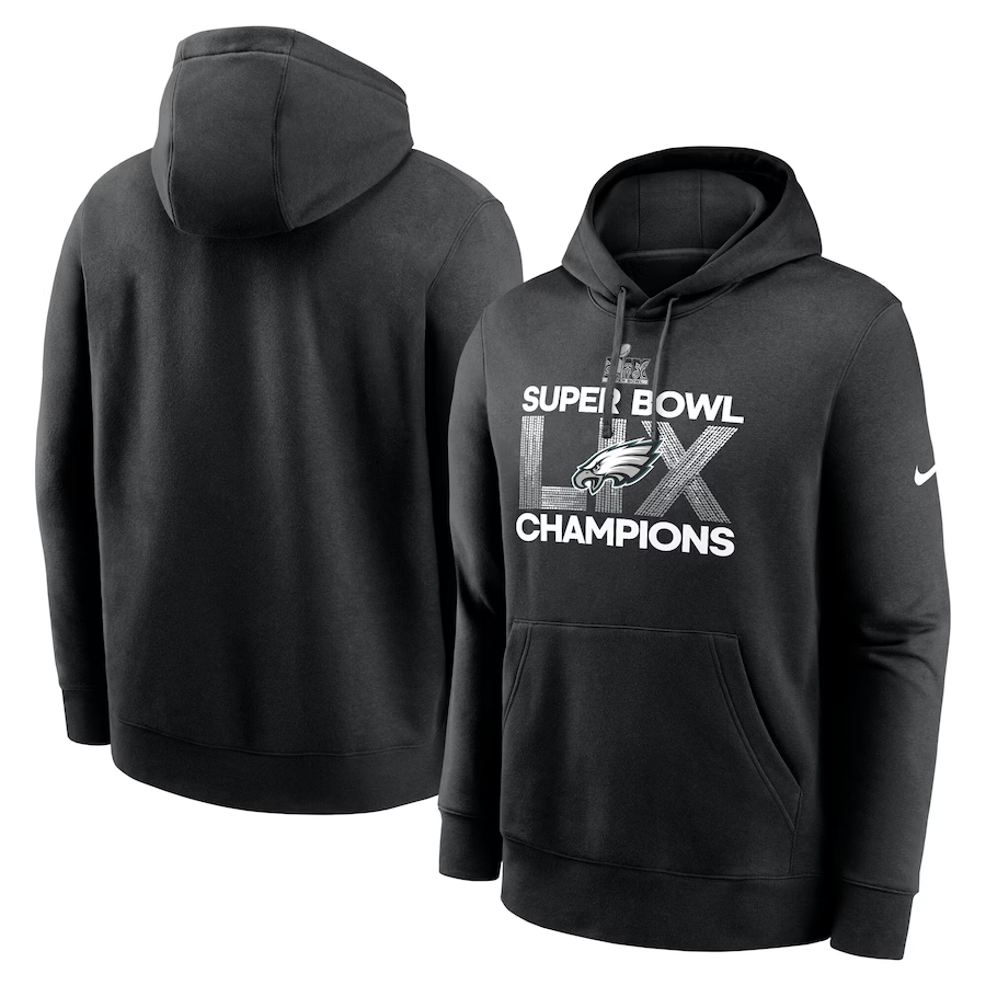 Men Philadelphia Eagles blank Black  NFL 2025 hoodie style 2->philadelphia eagles->NFL Jersey